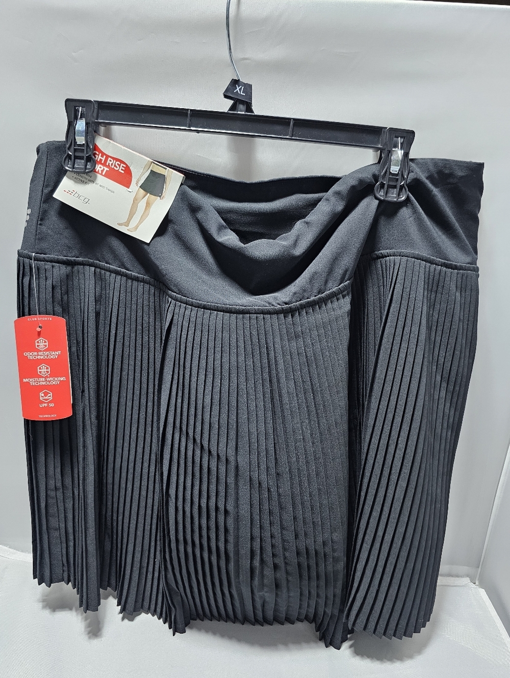 BCG High-Rise Black Pleated Women's Skirt